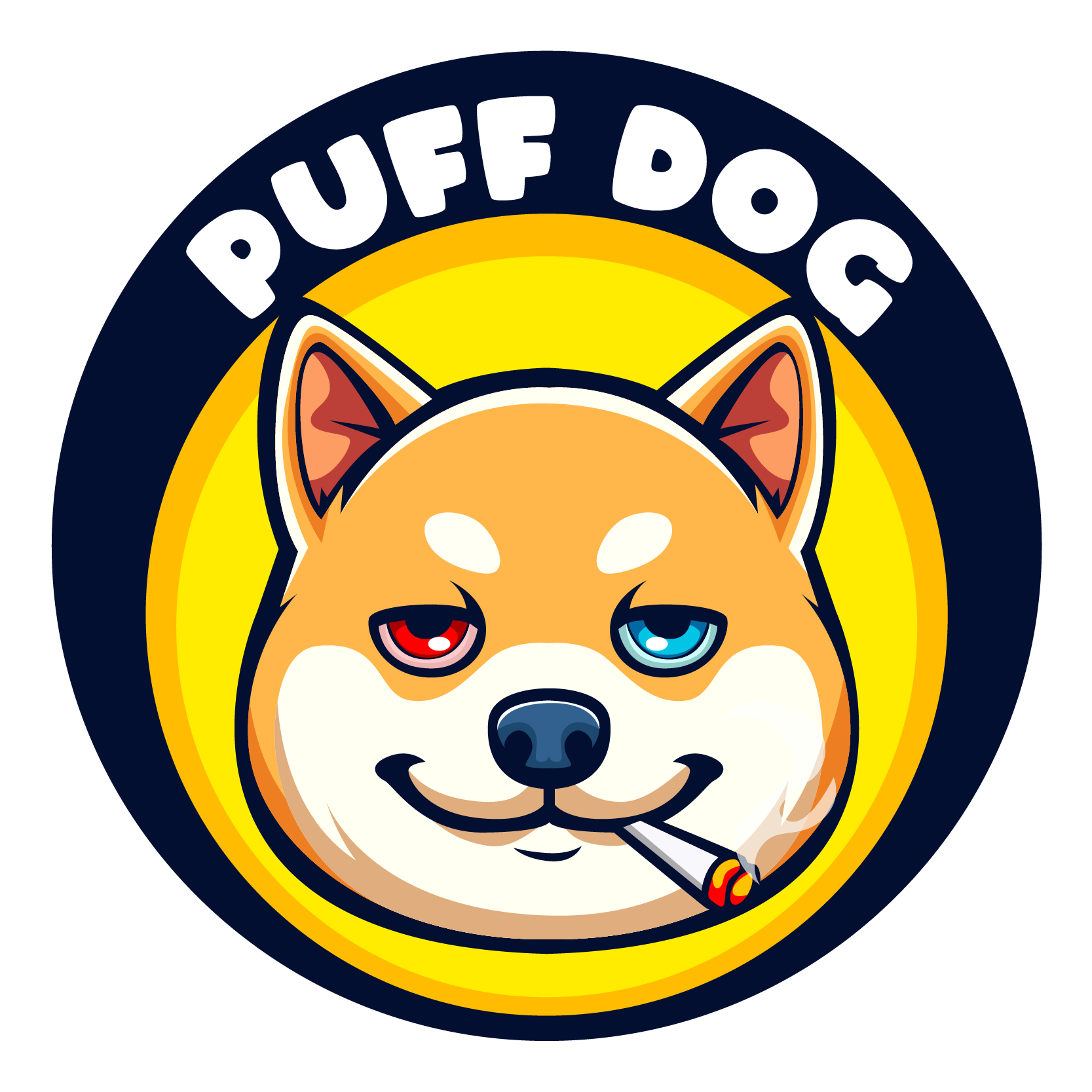 Puff Dog character badge